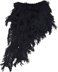 Alaïa - Alaïa Asymmetric Fringed Skirt - Lyst