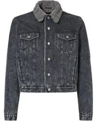 Fendi - Button-Up Denim Jacket - Lyst