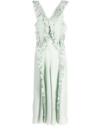 Jil Sander - Ruffle Detailing Maxi Dress - Lyst