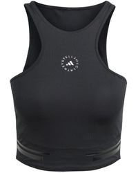 adidas By Stella McCartney - Logo-Print Cropped Top - Lyst