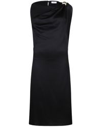 Lanvin - Boat Neck Arpège Midi Dress - Lyst