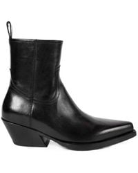 Ann Demeulemeester - Imme Pointed-Toe Ankle Boots - Lyst