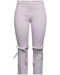 Sportmax - Solid Color Stretch Twill Pants - Lyst