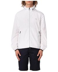 ARMANI EXCHANGE - Logo Patch Zipped Jacket - Lyst