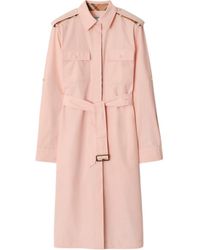Burberry - Cotton Poplin Shirt Dress - Lyst