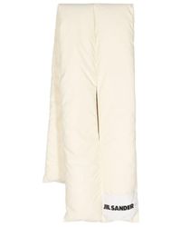 Jil Sander - Logo-Patch Padded Scarf - Lyst