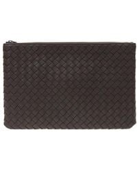 Bottega Veneta - Medium Woven Clutch - Lyst