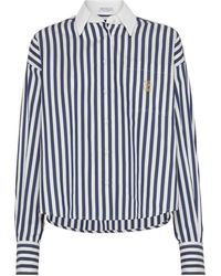 Brunello Cucinelli - Striped Poplin Shirt - Lyst