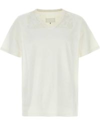 Maison Margiela - Short Sleeve V-Neck T-Shirt - Lyst