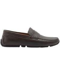 Bally - Logo Plaque Slip-On Loafers - Lyst