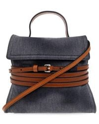 Moschino - Tie Me Belted Mini Top Handle Bag - Lyst