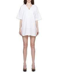 Valentino - Hooded Short-Sleeved Long T-Shirt - Lyst