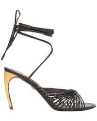 Ferragamo - Strap-Up High-Heeled Sandals - Lyst
