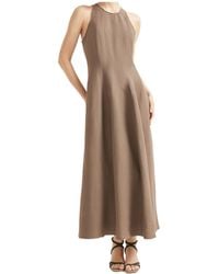 Brunello Cucinelli - Sleeveless Crewneck Dress - Lyst