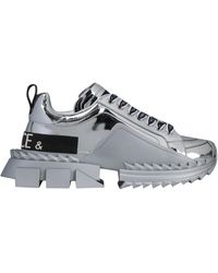 Dolce & Gabbana - Solid Color Sneakers - Lyst