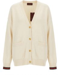 Gucci - V-Neck Cardigan - Lyst