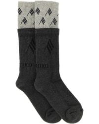 The Attico - The Double Layer Logo Socks - Lyst