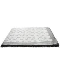 Emporio Armani - Logo Shawl - Lyst