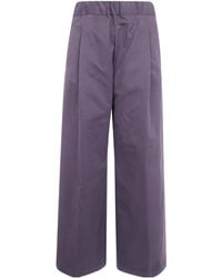 Semicouture - Pleated Wide-Leg Pants - Lyst