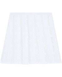 Givenchy - Monogram 72 Jacquard Pleated Mini Skirt - Lyst
