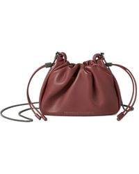 Brunello Cucinelli - Mellow Drawstring Small Bucket Bag - Lyst