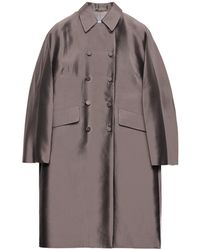 Prada - Double-Breasted Wool And Silk Coat - Lyst