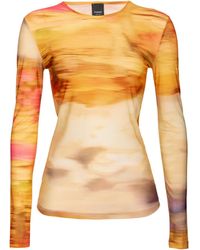 Pinko - Abstract-Pattern Print Top - Lyst