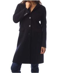 Emporio Armani - Lapelled Mid-Length Coat - Lyst