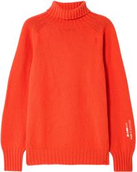 JW Anderson - Embroidered Merino Wool Turtleneck Sweater - Lyst