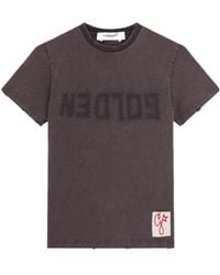 Golden Goose - Logo Printed Crewneck T-Shirt - Lyst