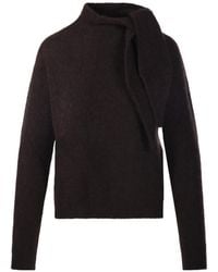 Roberto Collina - Tie-Neck Sweater - Lyst