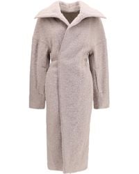 Rick Owens - Dracucollar Belted Wrap Coat - Lyst