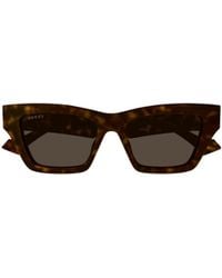 Gucci - Eyewear Cat Eye Frame Sunglasses - Lyst