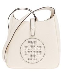Tory Burch - Perforated-Logo Leather Cross Body Bag - Lyst
