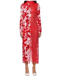 Marine Serre - Floral-Polka Dot Print Maxi Dress - Lyst