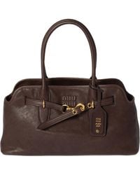 Miu Miu - Aventure Nappa Leather Bag - Lyst