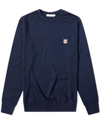Maison Kitsuné - Maison Kitsuné Fox Head Patch Long-Sleeved Jumper - Lyst
