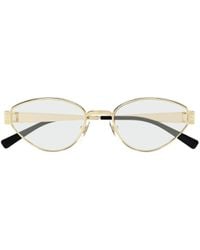 Gucci - Eyewear Oval Frame Glasses - Lyst