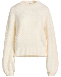 Max Mara - Solid Color Knitted Long-Sleeved Crew Neck - Lyst
