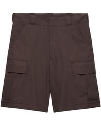 Prada - Triangle-Logo Cargo Shorts - Lyst