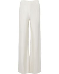Posse - Cove Silk-Blend Straight Pants - Lyst