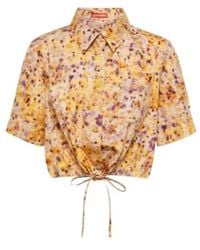 Altuzarra - Floral Cotton-Blend Crop Top - Lyst