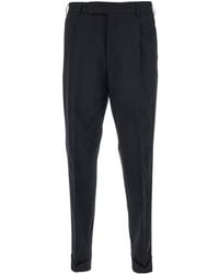 Pt Pantaloni - Pt Torino Turn-Up Wool Stretch Pants - Lyst
