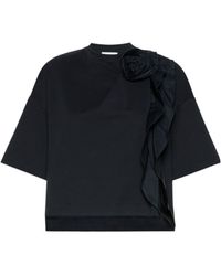 Max Mara - Frilly Jersey T-Shirt - Lyst