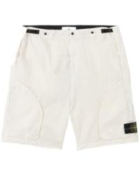 Stone Island - Comfort Fit Cargo Trousers With Panama Weave - Lyst