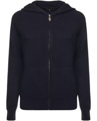 Loro Piana - Zip-Up Hooded Cardigan - Lyst