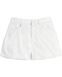 Lemaire - Cotton Twill Mini Shorts - Lyst