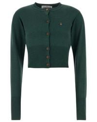 Vivienne Westwood - Orb Embroidered Knitted Cardigan - Lyst