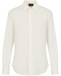 Emporio Armani - Pointcollar Longsleeve Shirt - Lyst
