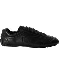 Prada - Montacarlo Leather Low-Top Trainers - Lyst